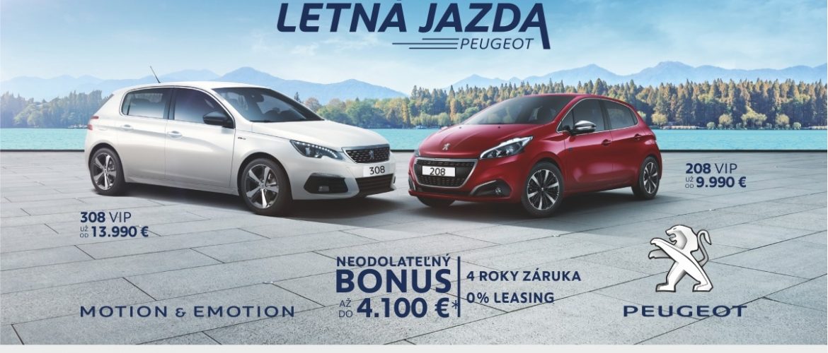 Neodolateľná letná jazda Peugeot