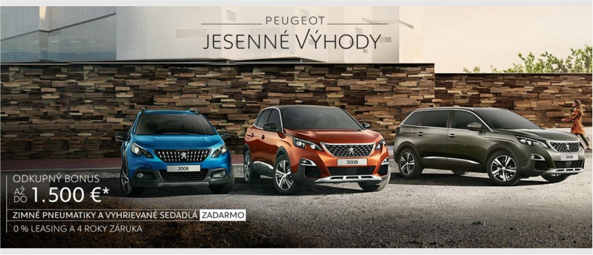 Peugeot jesenné výhody